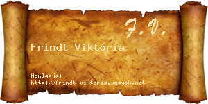 Frindt Viktória névjegykártya